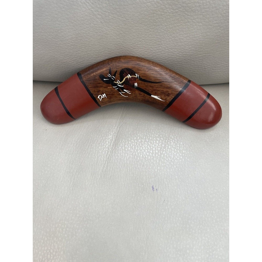 david miller hand painted boomerang 8” Signed Original - Picture 2 of 5